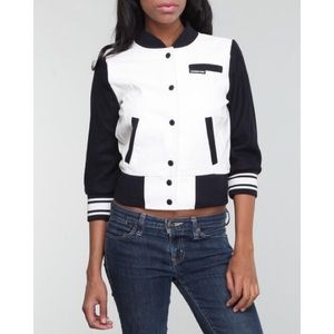 Members Only cropped varsity jacket